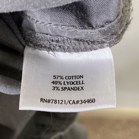 Eileen Fisher Grey Cargo Zipped Ankle Utility Style Cropped Ankle Pants Size 4 - Picture 7 of 9
